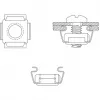 Kit di montaggio LogiLink M6 per componenti 48,30 cm (19), 50 pezzi per il fissaggio dei componenti nel piano 48,30 cm (19), - 1 pezzo (AC0112)