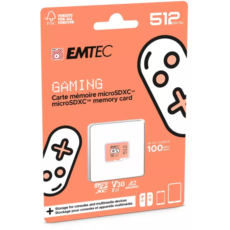 Scheda MicroSDXC Emtec Gaming 512 GB