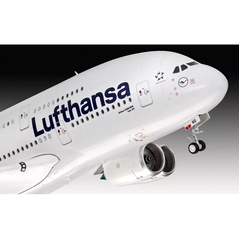 Modello finito Revell Airbus A380-800 Lufthansa New Livery