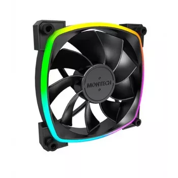 Montech RX120 PWM ventola per case PC 12 cm nero 3 pz.