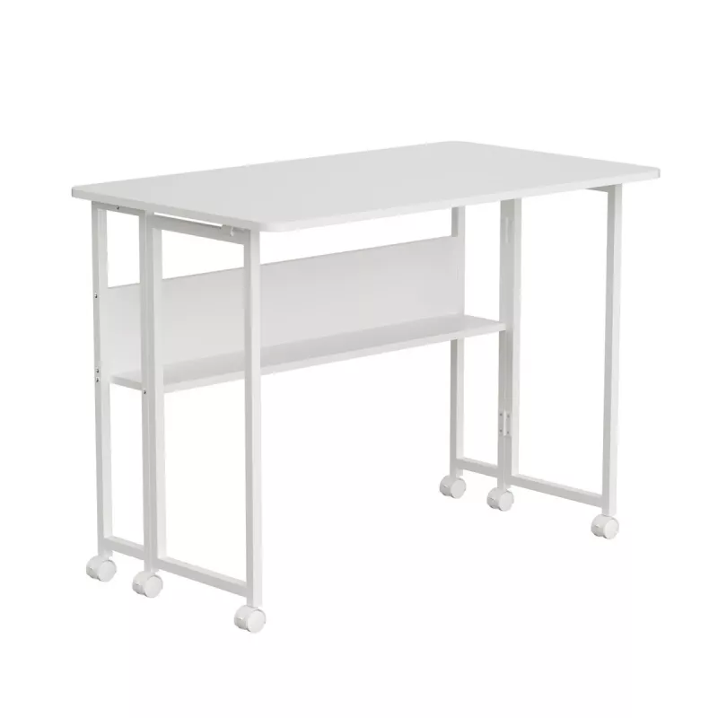 Scrivania mobile Maclean bianca MC-126W 50kg