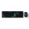 Keychron B36 + BM25 set tastiera e mouse, Full-Size 100% QWERTY inglese, USB + wireless + Bluetooth, switch a forbice, nero, mouse incluso