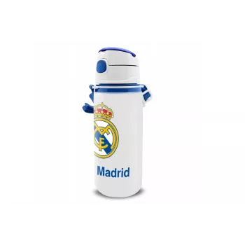 Borraccia sportiva in alluminio per bambini con beccuccio KIDS 600 ml – design Real Madrid