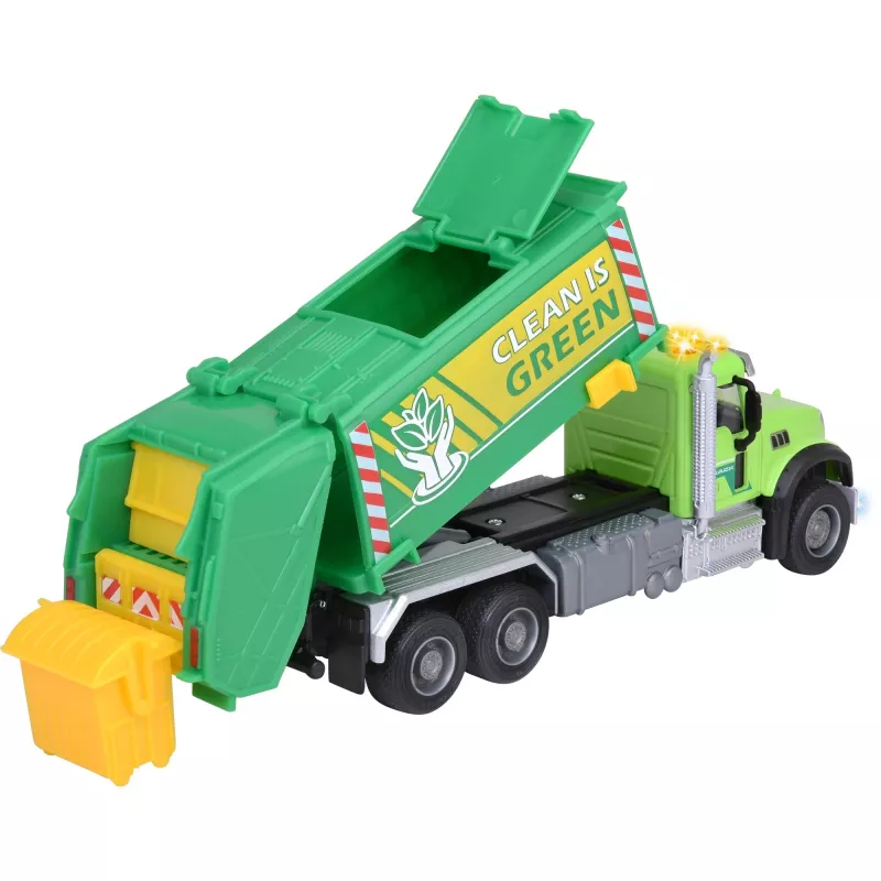 Automodello Majorette Mack Granite camion della spazzatura modello 213743007, modellino in pressofusione