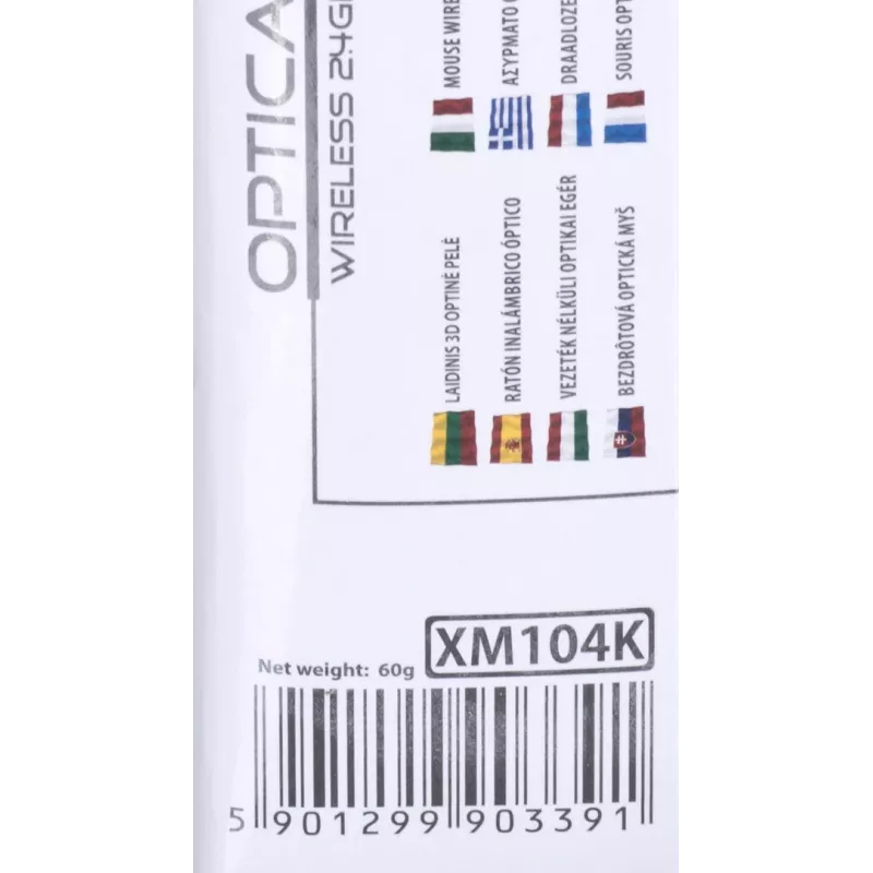 Extreme XM104K mouse USB Type-A ottico 1000 DPI per destrimani