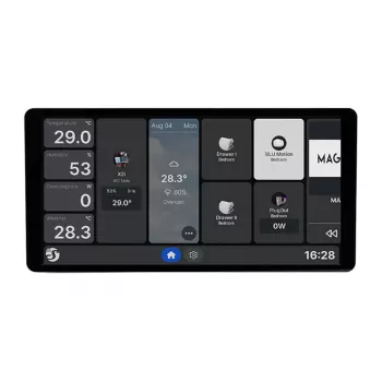 Pannello di controllo Shelly Wall Display X2i WiFi/BLU da 6,95 pollici (argento)