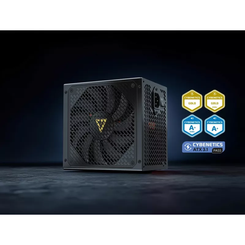 Alimentatore MODECOM VOLCANO HEX GOLD 750W, 80 PLUS Gold, ATX 3.1, modulare, ventola 14 cm