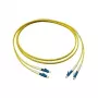 GoodConnections Cavo patch fibra ottica duplex OS2 (singlemode, 9/125) LC/LC, LSZH, polarità reversibile, 1 m,