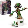 LEGO Marvel Dancing Groot figura action animata da costruire – personaggio Guardiani della Galassia – set di gioco interattivo azionato a mano per bambini – supereroe