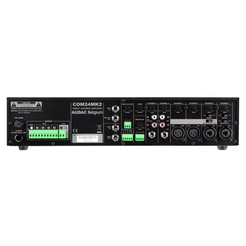 Amplificatore audio AUDAC COM24MK2 240W Class D nero