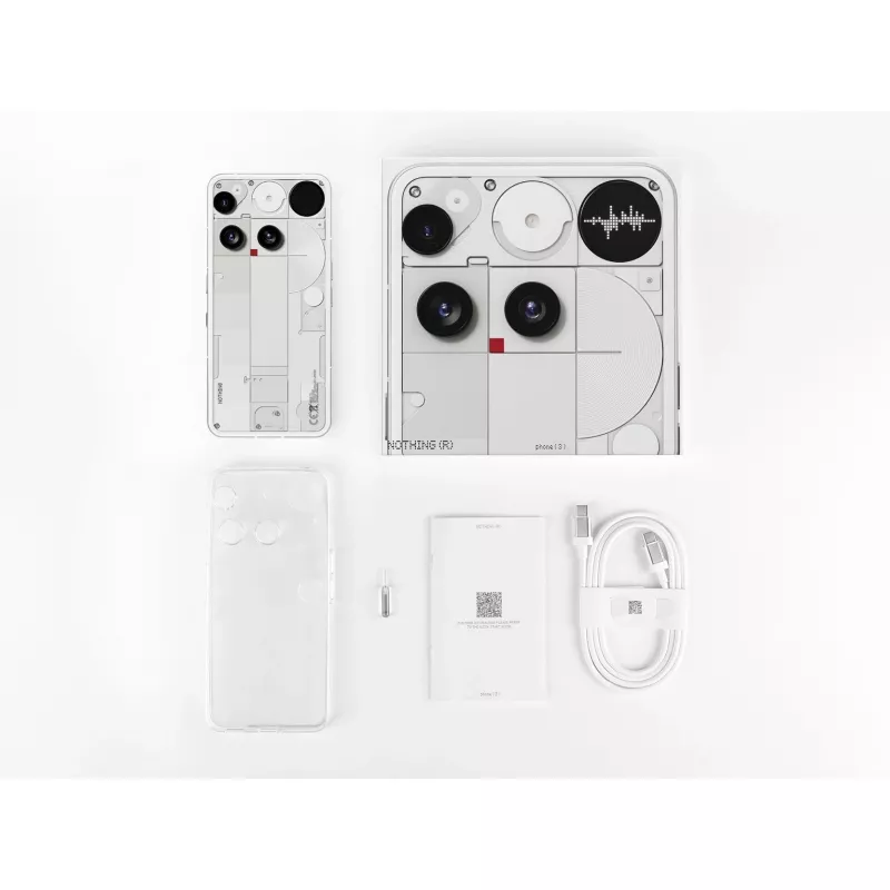 Nothing Phone (3) bianco - smartphone 5G - Dual-SIM - RAM 12 GB / memoria interna 256 GB - display OLED - 6,67 inch (A10000023)