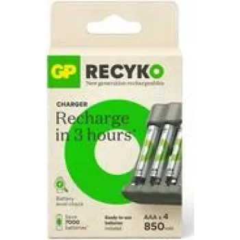 Caricabatterie GP B441 per batterie ricaricabili NiMH AA e AAA, caricabatterie USB portatile
