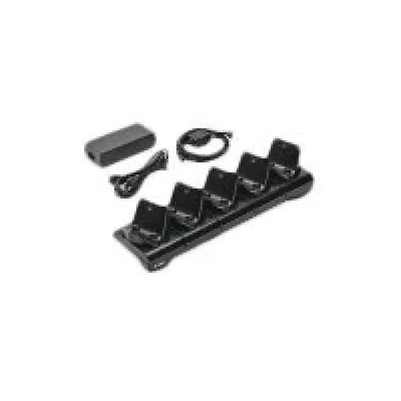 Caricabatterie Zebra CRD-MPM-5SCHGEU1-01, alimentazione CA, uso interno, nero, con cavo DC