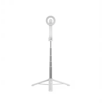 Selfie stick FIXED FIXSN-M-WH — asta pieghevole in lega di alluminio con Bluetooth, lunghezza massima 72 cm, bianco