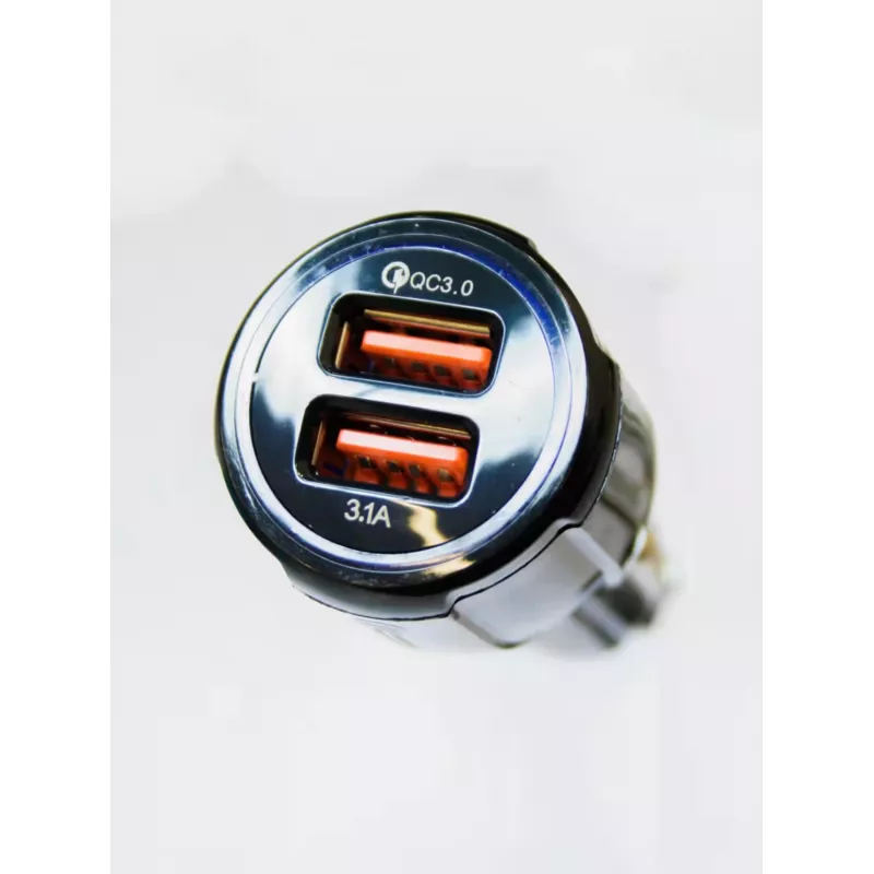 Manta MCC01QC3 caricabatterie da auto, 2x USB, Quick Charge 3.0