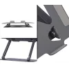 Supporto per laptop MEDIA-TECH MT2661 — regolabile in altezza, design pieghevole in alluminio per notebook fino a 17
