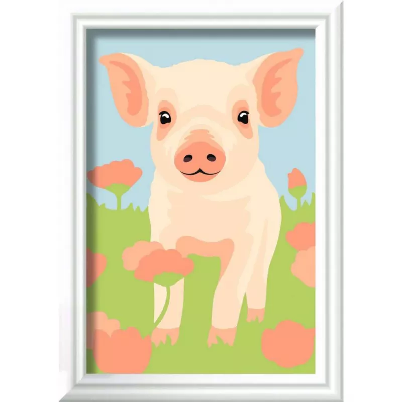 CreArt - maialino domestico carino, pittura