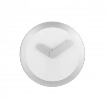 NeXtime orologio 2615zi Focus, Ø25 cm, orologio da parete, bianco/argento