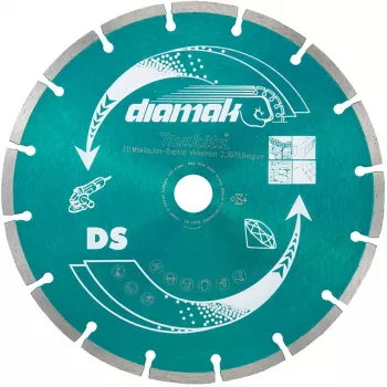 Makita Diamak - disco diamantato - per calcestruzzo, marmo, ardesia, mattone tenero, mattoni di cemento