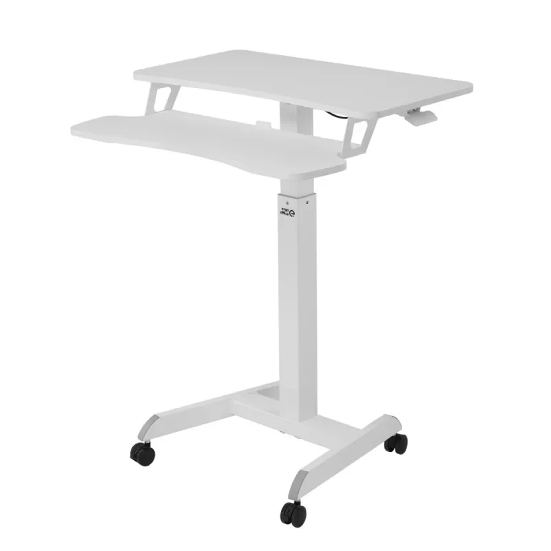 Postazione di lavoro mobile con regolazione in altezza e doppia piattaforma Ergo Office