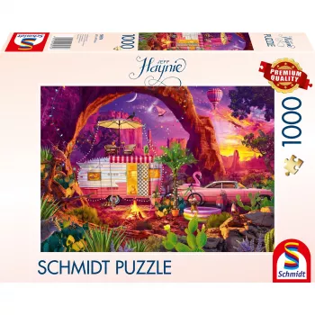 Puzzle Schmidt Spiele Jeff Haynie — Camping Paradise in the Desert, 1000 pezzi, MPN 58574