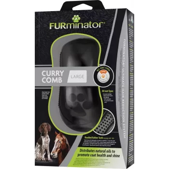 FURminator - Spazzola in gomma per cani e cavalli - L