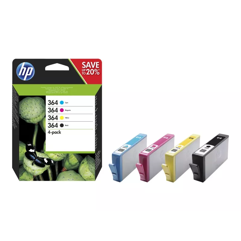 HP 364 confezione da 4 cartucce inchiostro originali nero/ciano/magenta/giallo