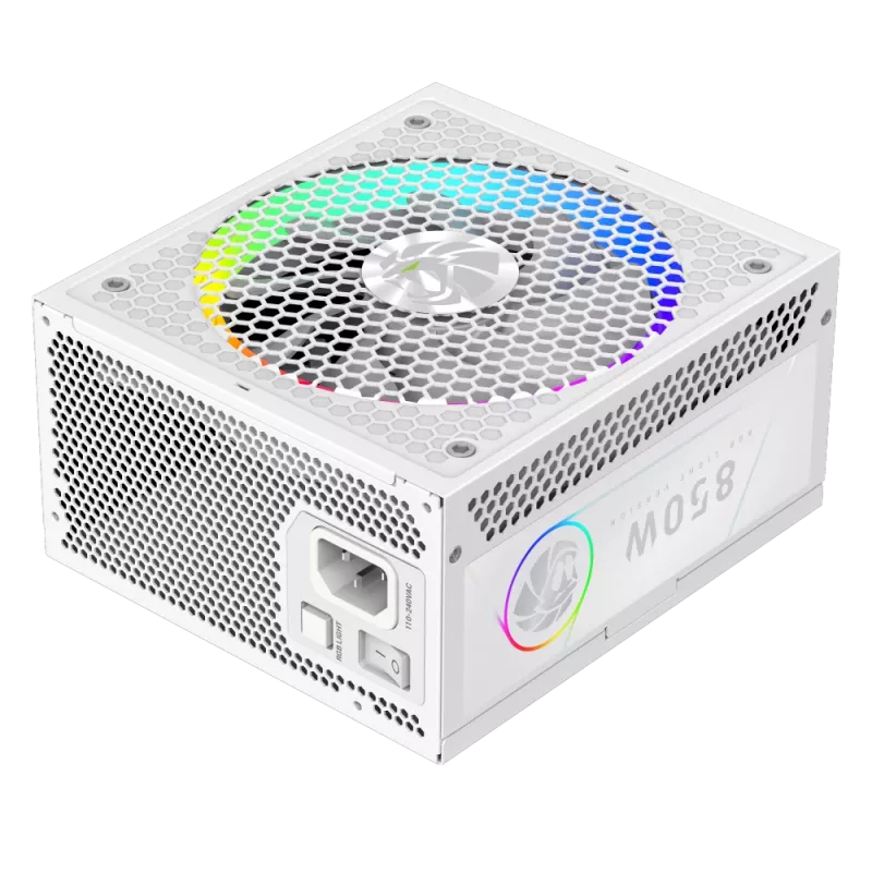 Gamemax alimentatore, 80 PLUS, Gold | RGB 850G WH | 850 W