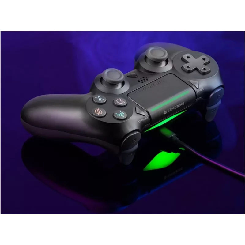 Gamepad con cavo TRACER SHOGUN PRO nero — 16 tasti, analogico/digitale, cavo 1,5 m, vibrazione, PC/PS4/PS3