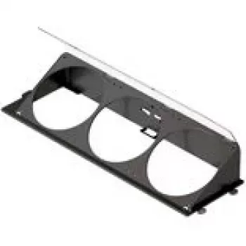 Staffa ventola inferiore angolata HAVN HS 420 nera per montaggio ventole case