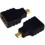 Adattatore di genere HDMI HDMI D su HDMI A LogiLink AH0010 nero