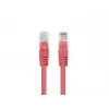Lanberg PCU6-20CC-0025-R Cavo patch Cat.6 UTP, 0,25 m, Rosso, confezione da 10