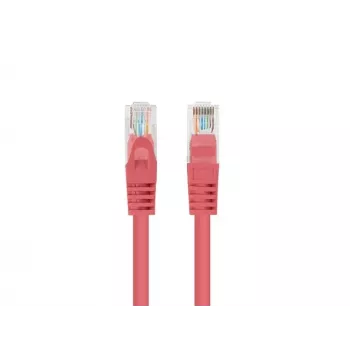 Cavo patch Lanberg PCU6-20CC-0025-R Cat.6 UTP, 0,25 m, rosso, confezione da 10