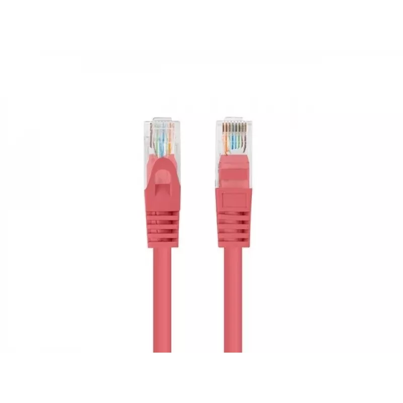 Lanberg PCU6-20CC-0025-R Cavo patch Cat.6 UTP, 0,25 m, Rosso, confezione da 10