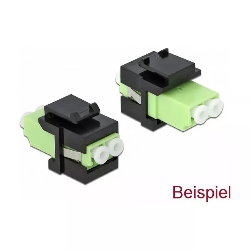 Copertura Keystone DeLOCK 86806 nera per accoppiatori fibra ottica 10 pezzi