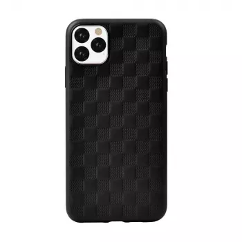 Custodia morbida Devia Woven2 per iPhone 11 Pro – texture intrecciata, nero