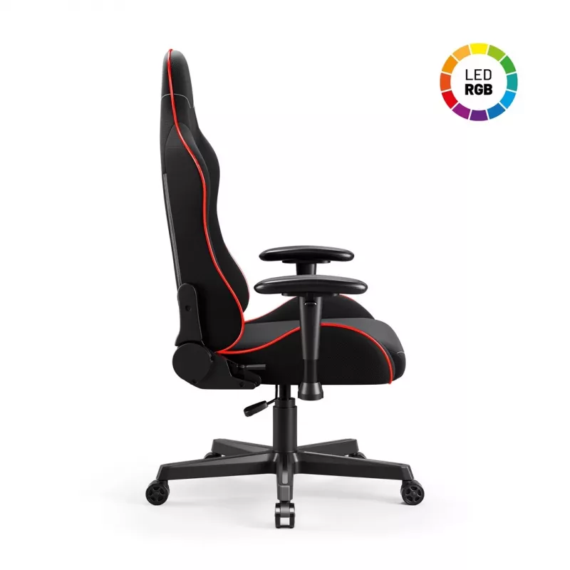 Sedia gaming Diablo X-Starter nero LED — sedia gaming Diablo X-Starter con illuminazione LED integrata