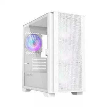 Montech AIR 100 ARGB tower MICRO-ATX con quattro ventole ARGB preinstallate, design ultra-minimalista, pannello frontale in mesh fine, elevato flusso d'aria, lato unico