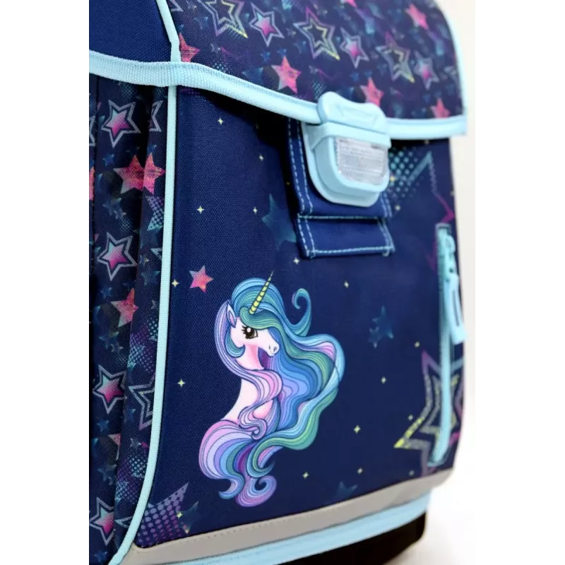 Zaino scuola HAMA 00129681 Rainbow Unicorn – zaino leggero per bambini con spallacci regolabili