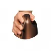 BakkerElkhuizen Evoluent 4 Small Wireless, per destrorsi, design verticale, Laser, RF Wireless, 2600 DPI, nero, marrone