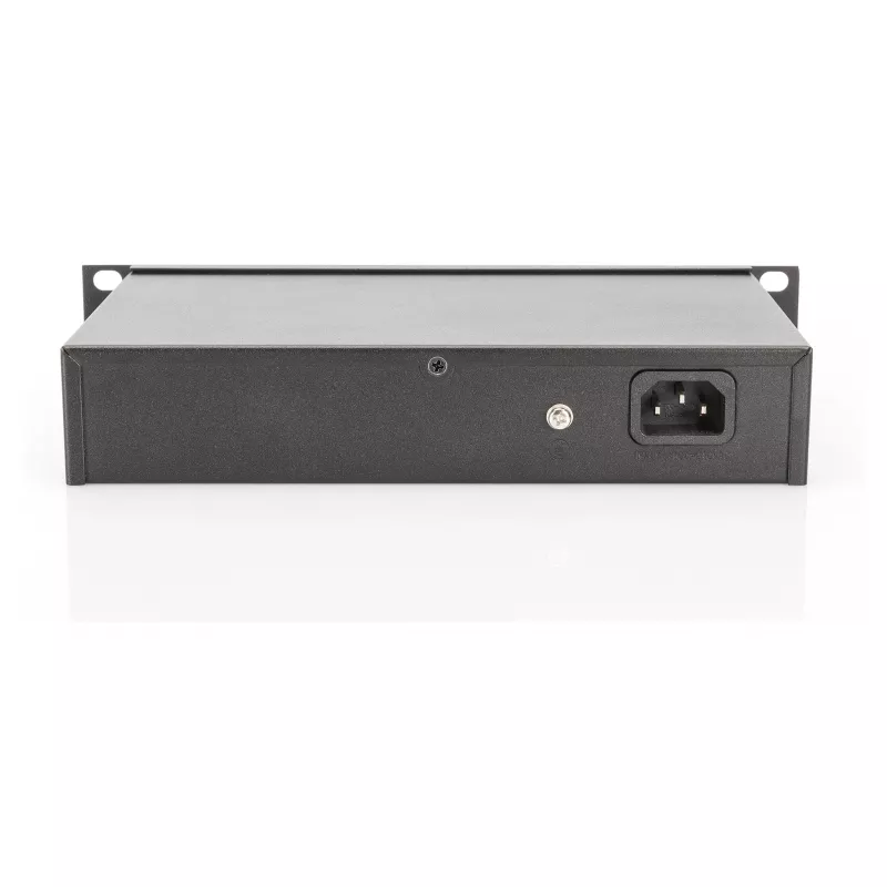 Switch DIGITUS 10 pollici Gigabit Ethernet 8 porte unmanaged - 8x Gigabit RJ45, montabile in rack
