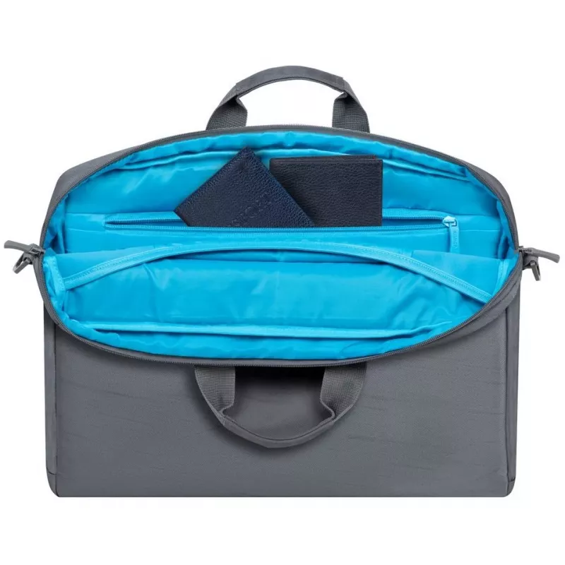 Custodia per laptop Rivacase Alpendorf Eco per laptop da 16 pollici, grigio, custodia protettiva sottile