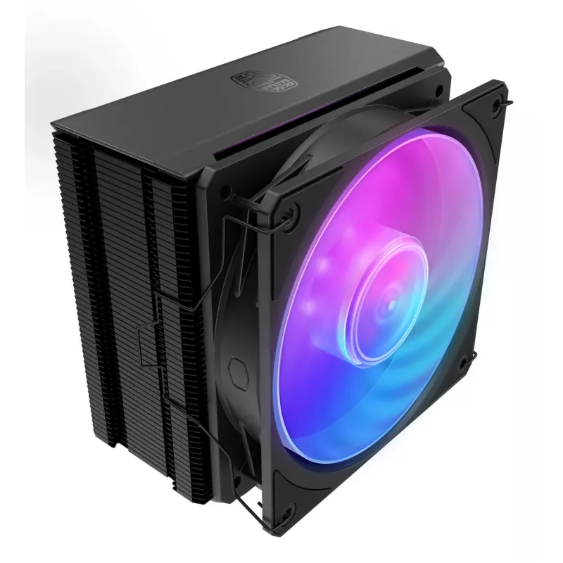 Dissipatore ad aria Cooler Master Hyper 212 3DHP nero ARGB — ventola da 120 mm, compatibile con LGA1700/AM5/AM4