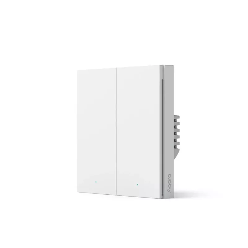 Aqara Smart Wall Switch H1 (No Neutral, Double Rocker) bianco (HomeKit)