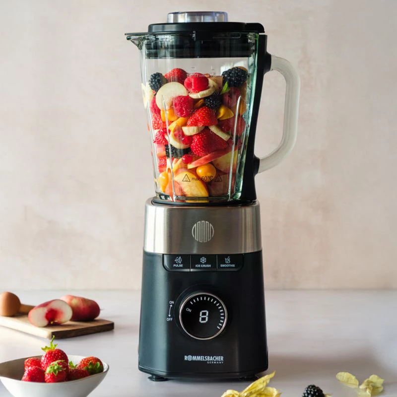 Impastatrice Rommelsbacher MX 1260 — 1200 W, 1,5 L, nero/acciaio inox