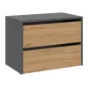 Scarpiera chiusa Top E-Shop MODO ANT/ART — antracite e rovere, truciolare