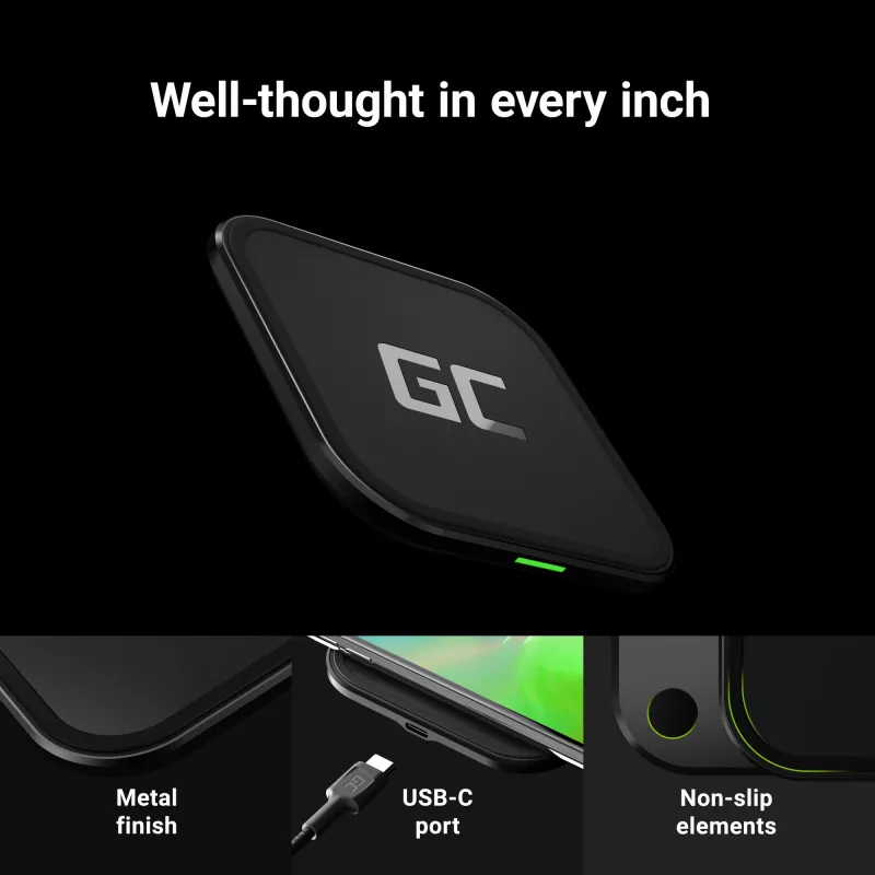 GreenCell AirJuice caricabatterie wireless Qi (QIGC01)