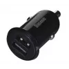 Caricabatterie da auto Baseus Gain Pro universale nero – 2× USB 2.0, 2,4 A per porta, ingresso 12–24 V, uscita 5 V