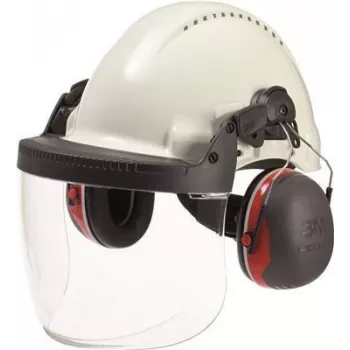 Visiera 3M Peltor 5F-1 chiara policarbonato – protezione viso completa, antigraffio