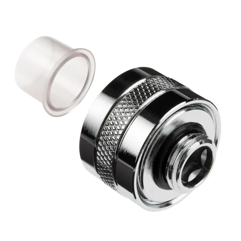 Connettore Alphacool Eiszapfen Pro per tubo rigido 16 mm raccordo G1/4, confezione da 6 - cromato